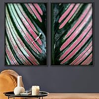 2 Piece Framed Canvas Wall Art Natural Abstract Canvas Prints Home Artwork Decoration for Living Room,Bedroom - 16