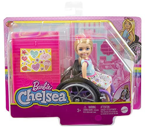 Muñeca Barbie Chelsea con Silla de Ruedas y Accesorios miniatura 6