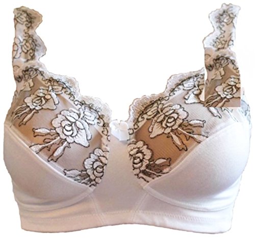 Valbonne Ladies Large Size Bra (36G, White)
