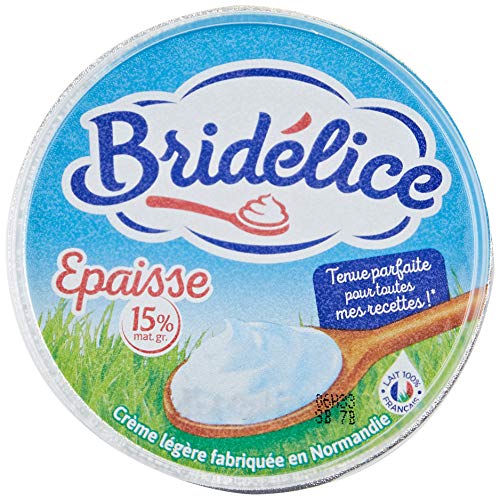 Crème fraîche épaisse légère Bridélice 15% MG pot 50cl