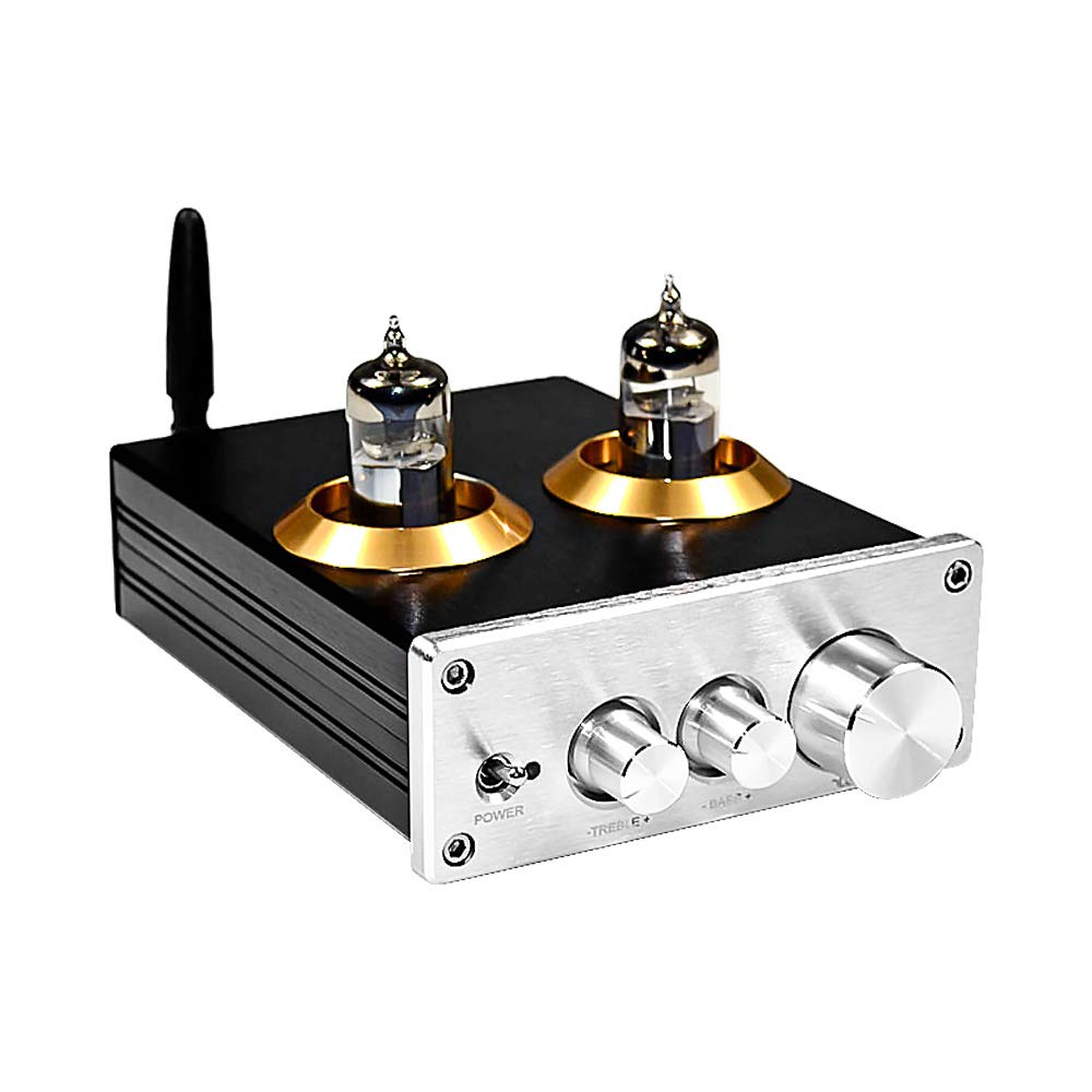 SUVIA Buffer HiFi 6J5 Bluetooth 4.2 Tube Preamp Amplificatore Preamplificatore Stereo con Triplo Tono Tono()
