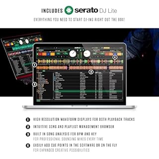 Numark Mixtrack Pro FX Serato DJ Controller with 2 Decks, Mixer, Effects Paddles and Audio Interface
