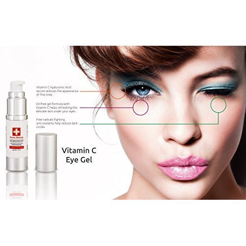 Eye Gel For Dark Circles, Bags & Wrinkles with Pure Vitamin C