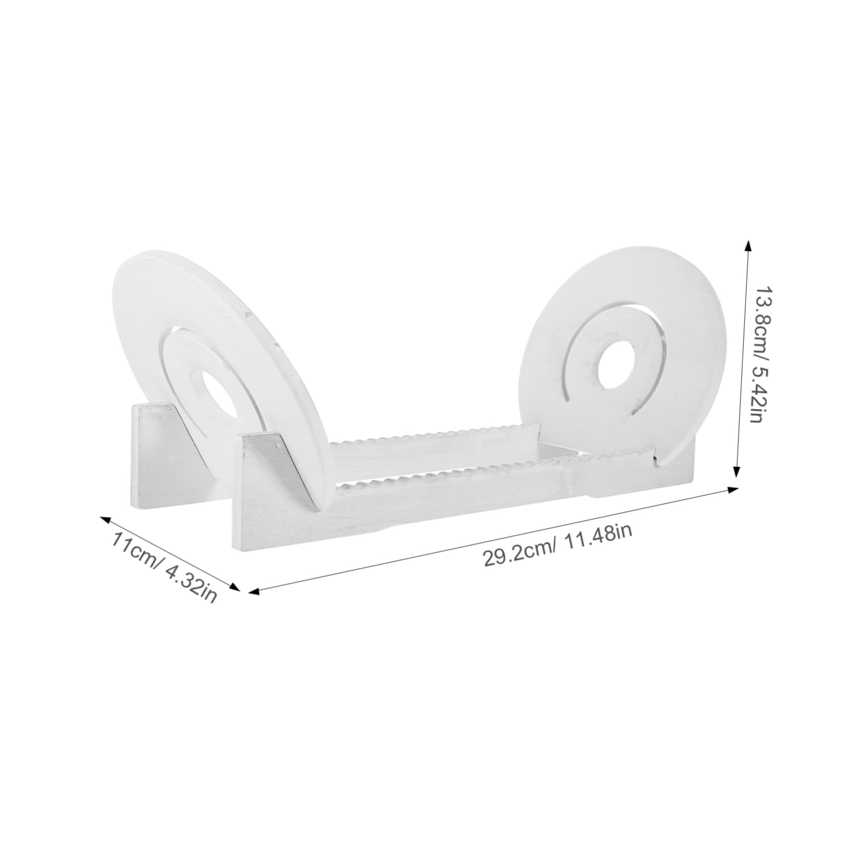 DOITOOL Vinyl Record Stand Rustic CD Display Holder for Desktop Elegant Storage Rack for Albums Organizer for Music Lovers and Collectors