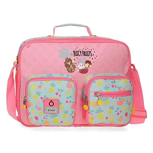 Enso Juicy Fruits, Cartera Escolar Niñas, Multicolor, 38x28x6 Cm