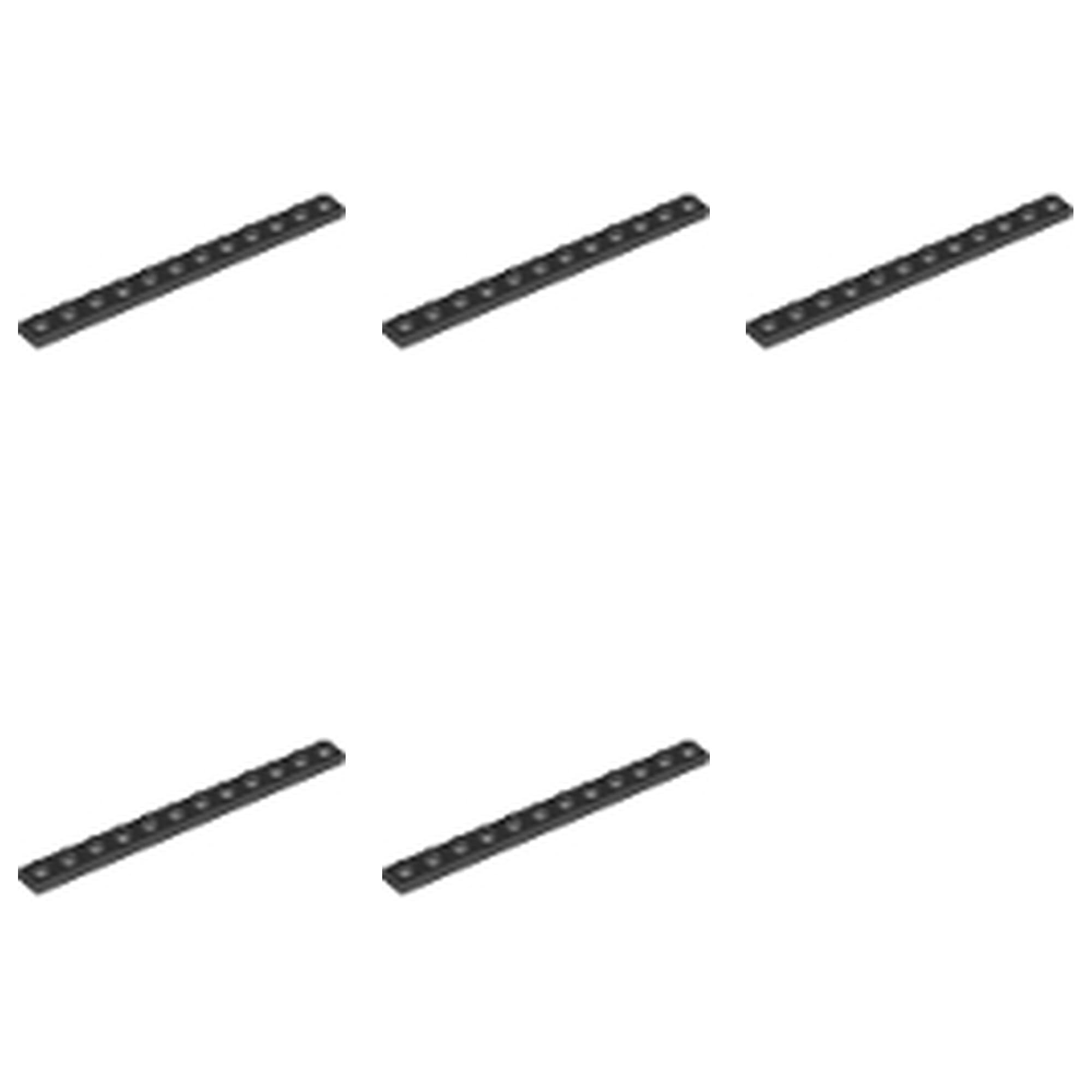 LEGO Plate 1 x 12, Part 60479 (Black, 5, count)