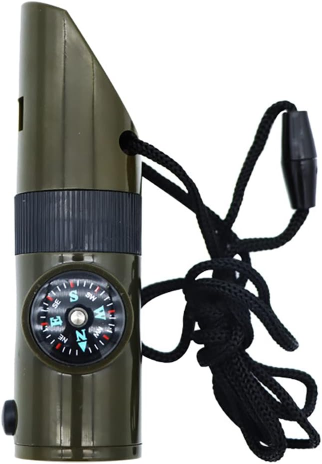 Outdoor Survival Whistle, Safety Whistle high Decibel, This Whistle Contains a Compass, Survival Reflector, LED Flashlight Light with Lanyard, The Perfect Must-Have for Outdoor Camping Adventures. Outdoor Survival Whistle, Safety Whistle high Decibel, This Whistle Contains a Compass, Survival Reflector, LED Flashlight Light with Lanyard, The Perfect Must-Have for Outdoor Camping Adventures.