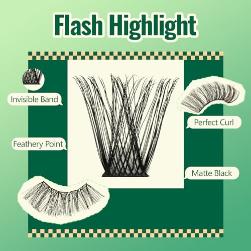 Image of Lash Clusters 96pcs Eyelash Clusters D Curl 18-24MIX Cluster Lashes KEYYOU Volume Wispy Lash Extension Soft&Comfortable Easy DIY at Home(Y01,D-18-24MIX)