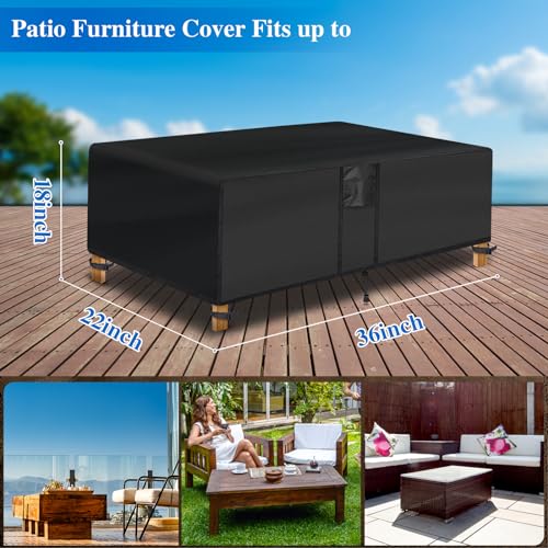 Outdoor-Coffee-Table-Cover-Waterproof-Rectangular-Patio-Coffee-Table-Cover-36L-x-22W-x-18H-inches-Black-Outdoor-Small-Side-Table-Cover-Patio-Furniture-Covers-for-Outdoor-Furniture