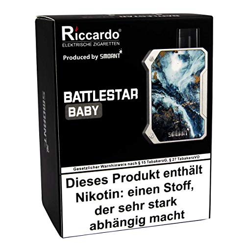 Smoant Battlestar Baby Kit 750 mAh (0,6 Ohm), Pod-System 2 ml, Riccardo E-Zigarette, schwarz – Bild 4