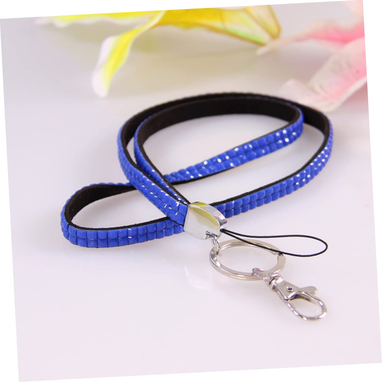 3 Set Cinghia Per Telefono Lanyard Con Strass Per Sicurezza Tracolla Per Cellulari E Chiavi Casual Per Attività Colore Casuale 5 Pezzi * 3