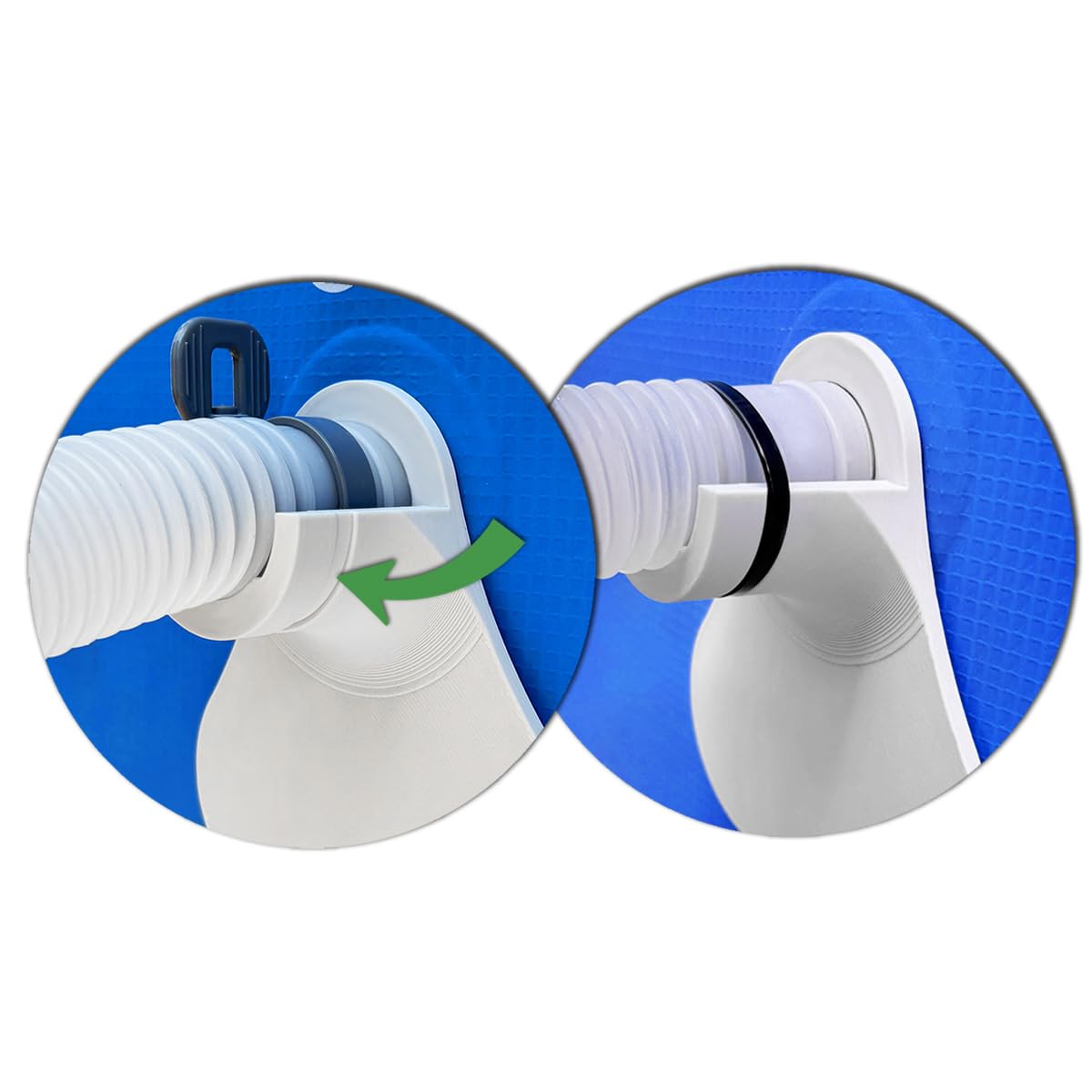2x Podpora do Rur Basenu Ø32 mm | Uchwyt Wspornik do Węża Intex Bestway | Stabilizator Rur Basenowych | Szybki Montaż | Odporność na Warunki Atmosferyczne