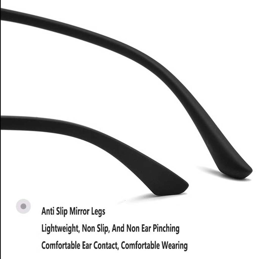 WZX Occhiali da Lettura a Mezza Montatura HD Occhiali da Lettura Ultraleggeri Anti-Luce per Anziani e Anziani Occhiali da Lettura Leggeri Occhiali da Vista rettangolari in Metallo