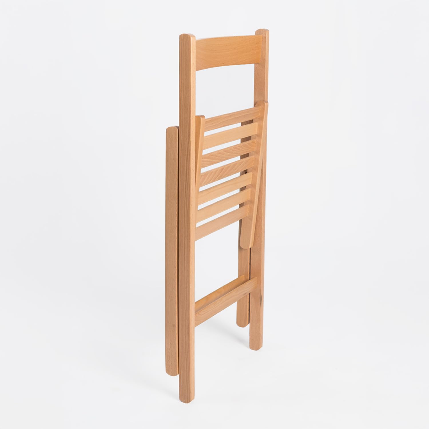 Set 2 Sillas Plegable De Madera, Exterior, Terraza, Jardín, Comedor, Ligera | Madera de Haya