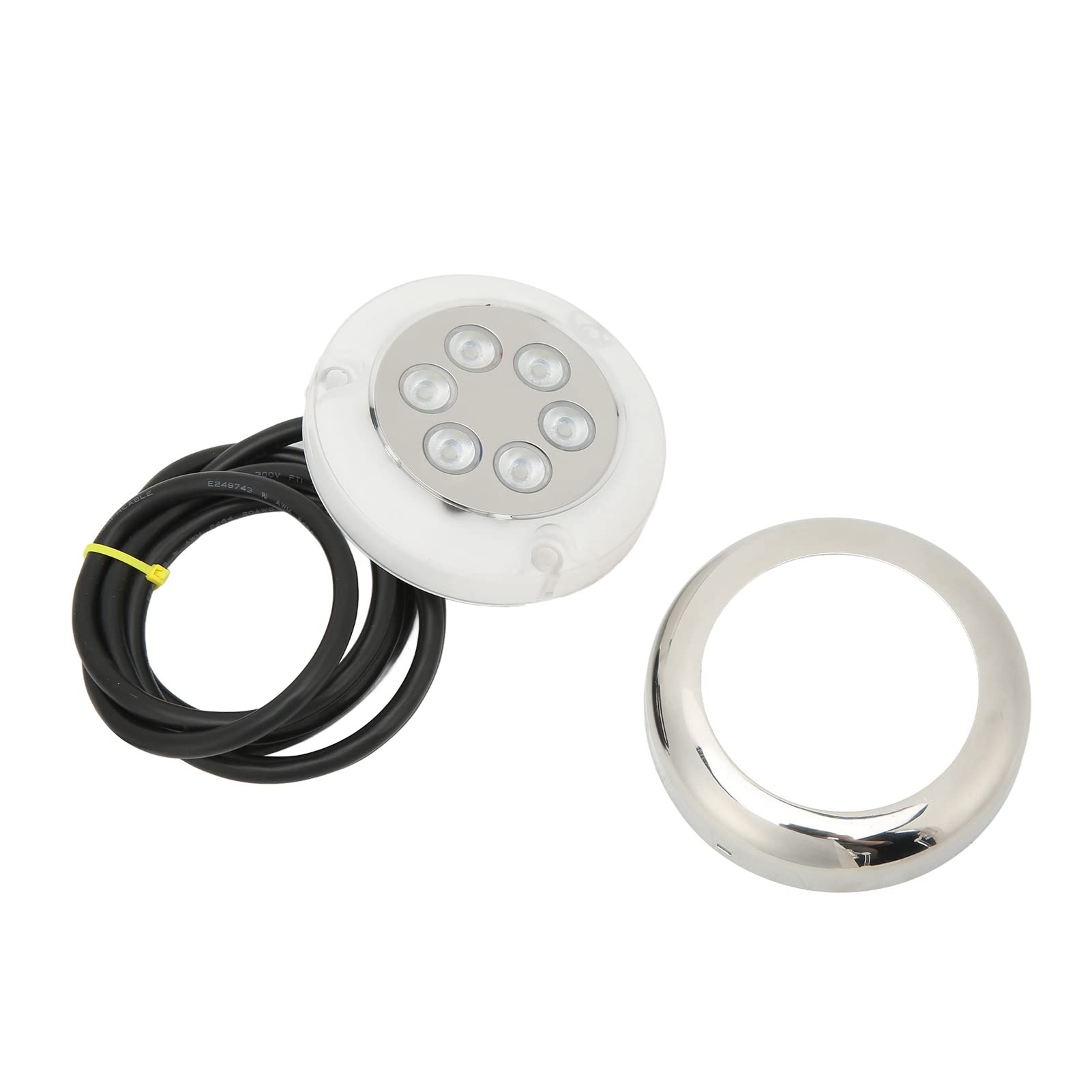 Ausla Luce di Poppa Marina, 12V-24VDC 6 LED Luci per Barche Impermeabili Luci di Navigazione 90 Mm per Pontone Barca Pesca Kayak Barca a Vela Bass Boat Nave (RGB)