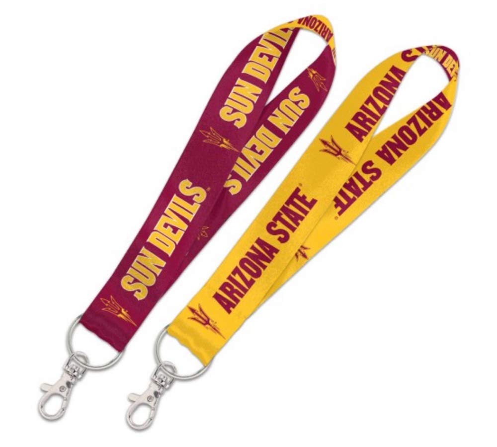 NCAA Arizona State University AZU Sun Devils Key Strap with 6 Inch Loop and Swivel Lobster Clasp