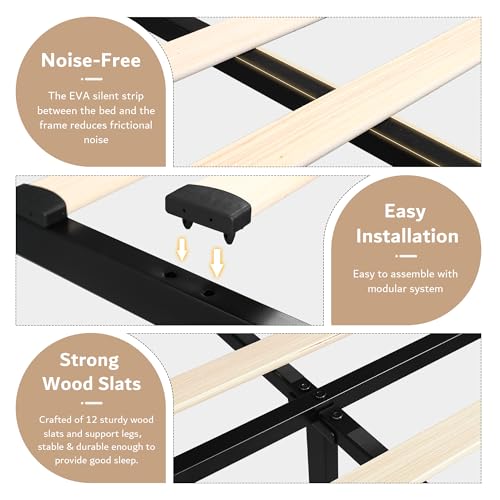 Ipormis Queen Bed Frame With 4 Storage Drawers thumb #5