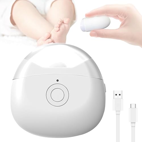 Cortaúñas eléctrico, cortaúñas automático con 2 velocidades ajustables, cortador de uñas recargable por USB con luz LED, recortador de uñas