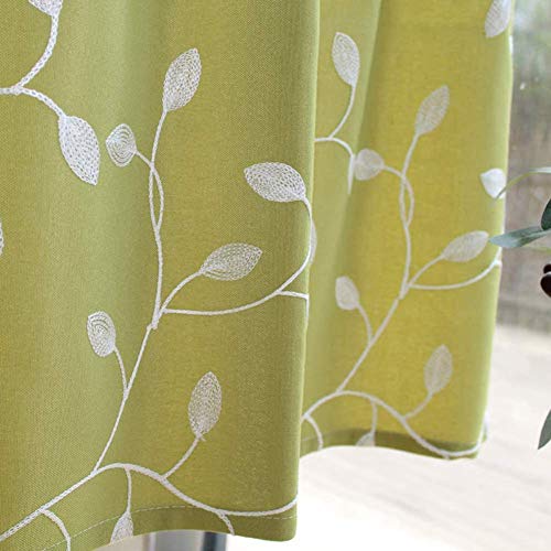 Rideau court brise-vue vert L110xH90cm contre le vis-à-vis
