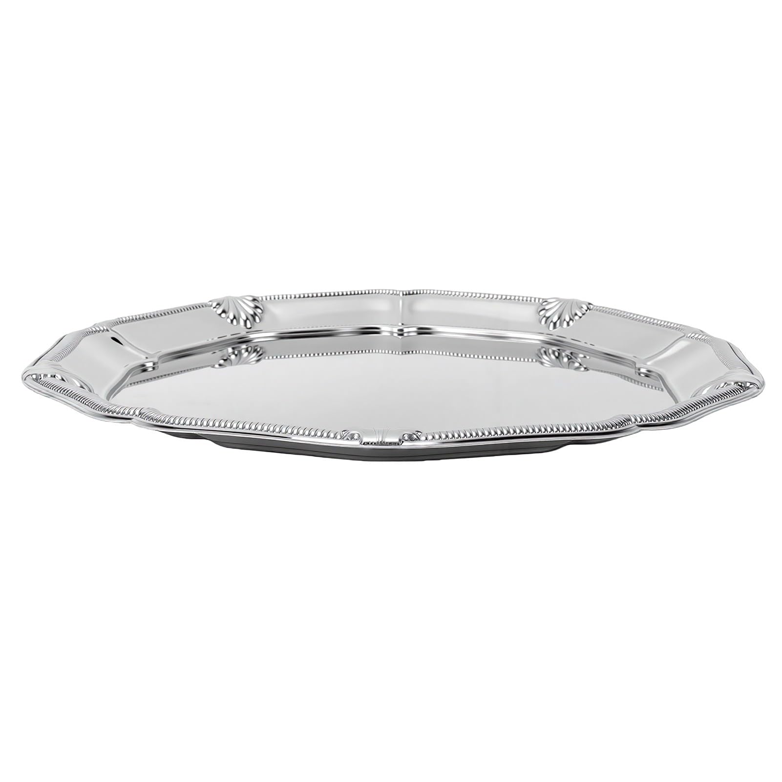 Aramox Vassoio da Servizio in Acciaio Inossidabile 304, 31,5 Cm