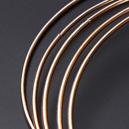 Healifty Moon Wreath Macrame Garland 10pcs Metal Rings Hoops Macrame Rings Metal Dreamcatcher Rings Hoops for DIY Craft Dream Catcher 80mm Embroidery Supplies Embroidery Accessories - Image 4