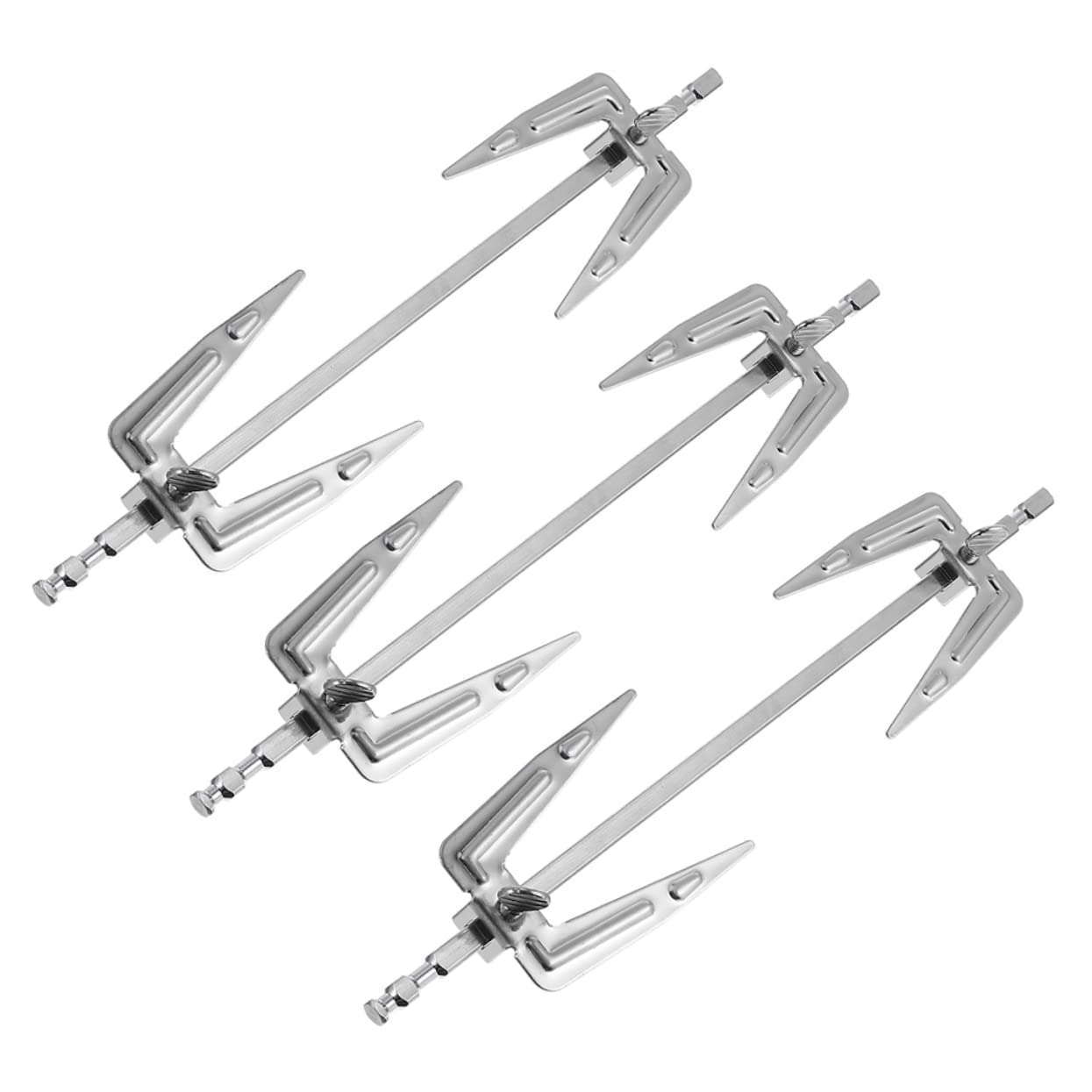 3pezzi Forchetta Barbecue per Friggitrice ad Aria Forchetta Versatile in Acciaio Inossidabile Accessori per Forno Barbecue Accessori
