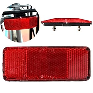 HiRXX Fietsfiets Veiligheid Voorzichtigheid Waarschuwing Reflector Disc Achterpannier Racks Frame