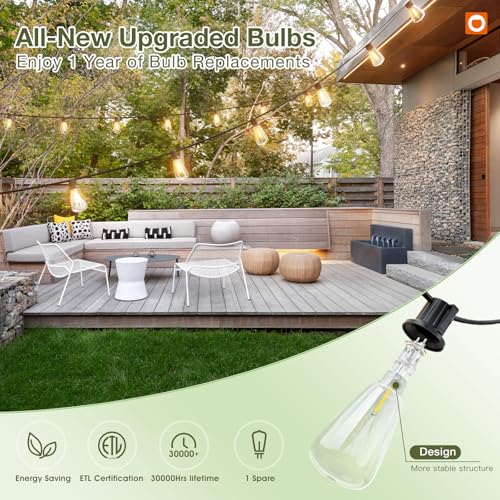 addlon 52ft Solar String Lights with Remote Control & USB Charging — view 7