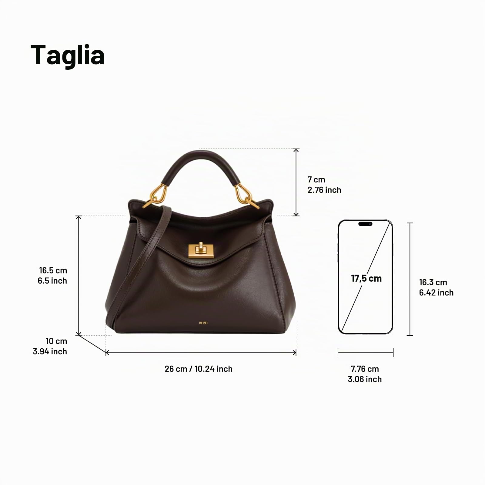 JW PEI Lucia Borsa a Mano da Donna