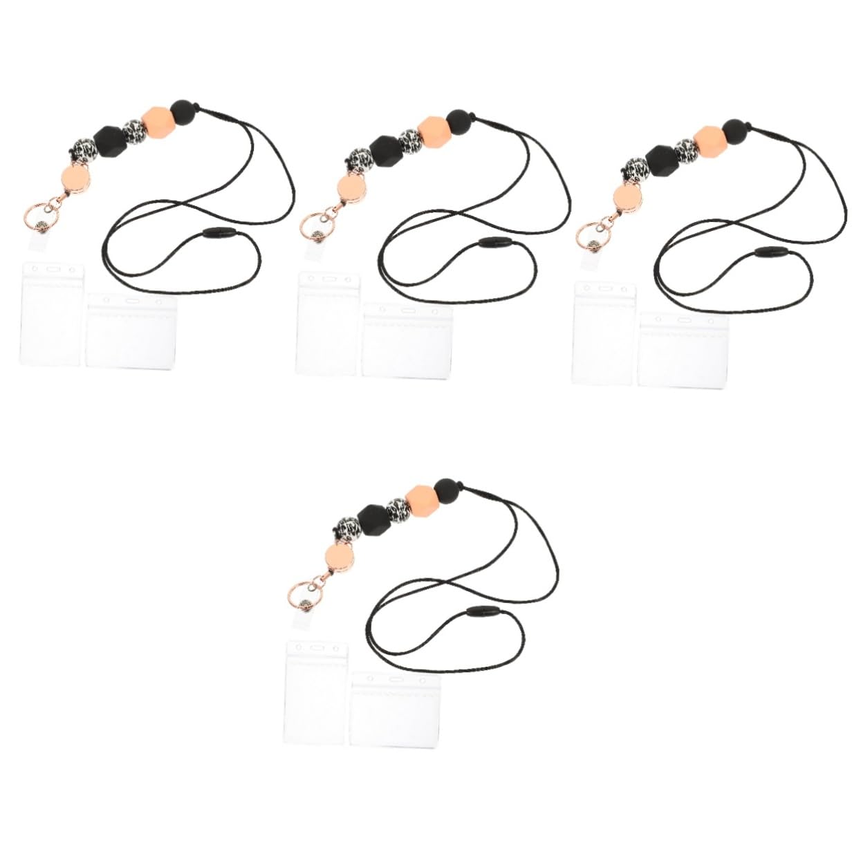 Lurrose 4sätze Lanyard Mit Ausweishalter Und Schlüsselanhänger Für Id-karten Leicht Und Tragbar Für Mitarbeiter Studenten Und Freiwillige Elastisch Und Benutzerfreundlich