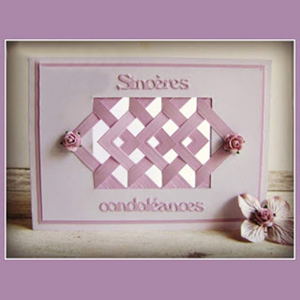 Demiawaking Dies Scrapbooking, Matrices De Découpe En Acier Au Carbone, Cutting Die DIY Pochoirs Gaufrage Découpage Pour Card Album Photo Fête Anniversaire Mariage Joyeux Noël 63 * 33mm