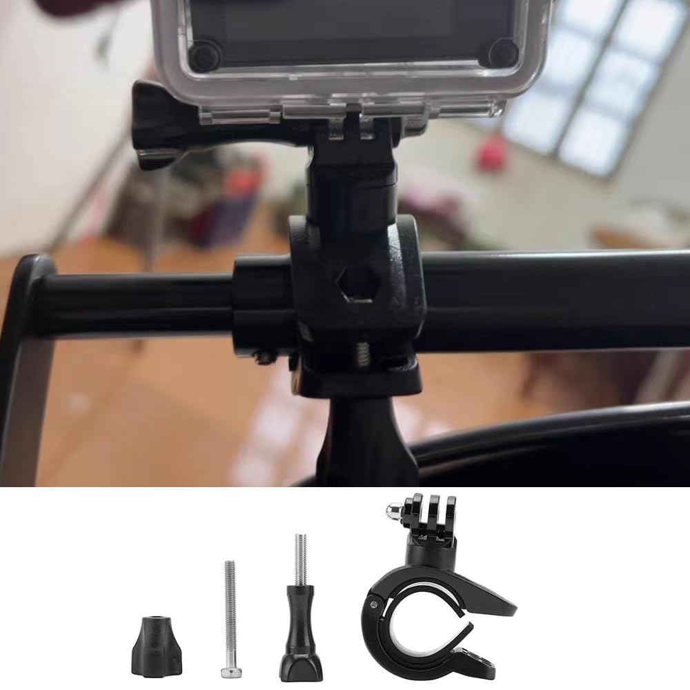 Soporte para Manillar de Bicicleta,Soporte para Bicicleta para Cámara de Acción,Soporte de Deportiva Camara para GoPro Hero