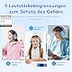 EarFun Bluetooth Kopfhörer Kinder, 5 LED-Beleuchtungsmodi, 74/85/94 dBA Lautstärkebegrenzung, 90 Std Akku, Hi-Fi Klang, HD-Mikrofon, Bluetooth 5.4, Faltbare, Kopfhörer Kabellos Kinder für Schule/Reise