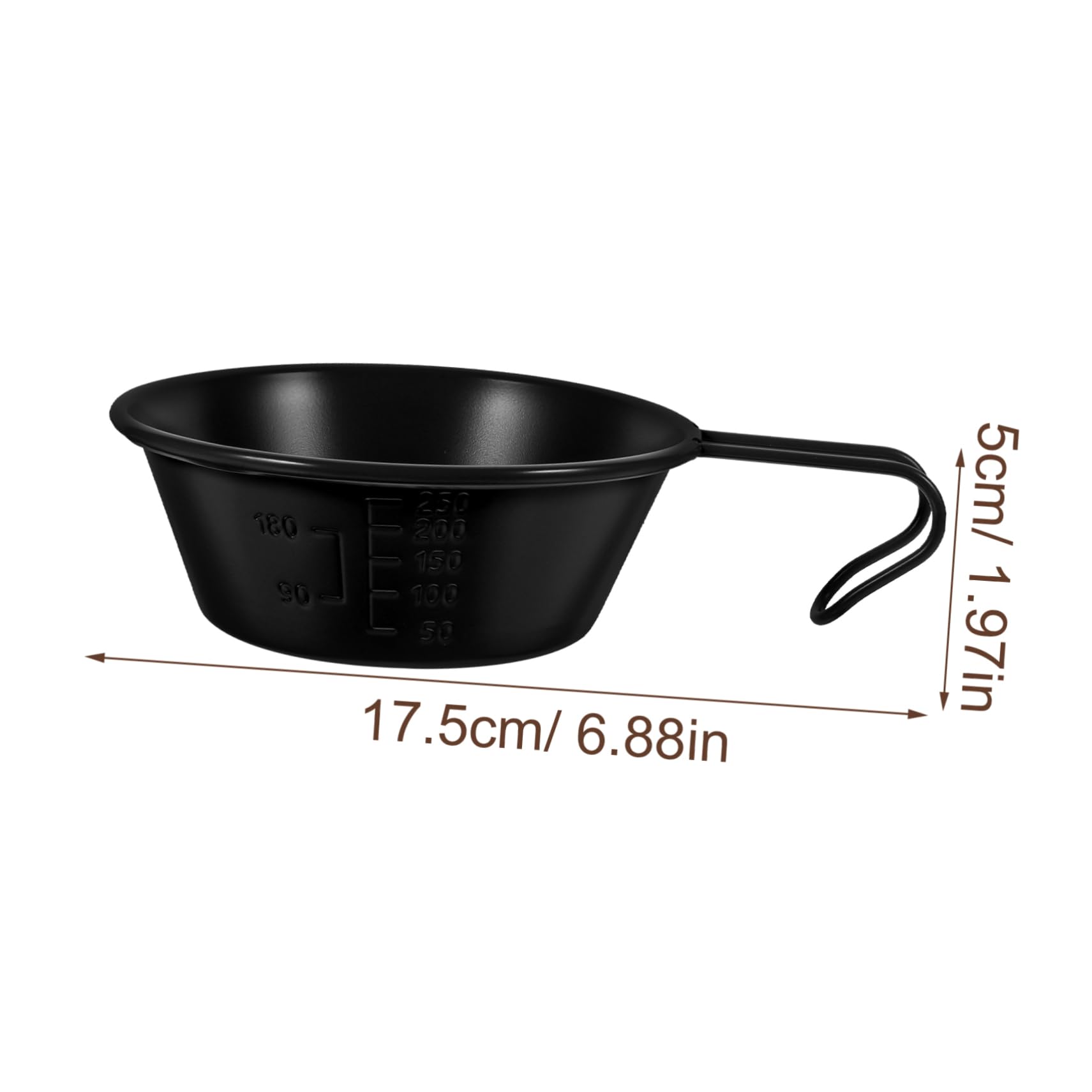 POPETPOP Multi-use Stainless Steel Bowl Camping Bowl Cup Lightweight Portable for Hiking Picnic and Outdoor Adventures
