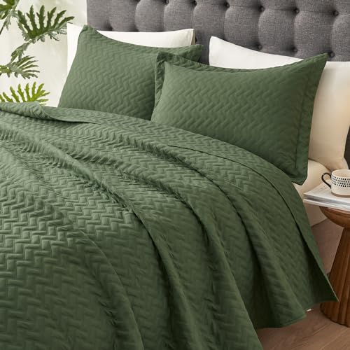 Hansleep Olive Green Quilt Queen Size - Best Value at $24.22 - Image 4