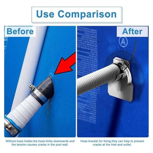 Hlennotor Swimmingpool -Rohrhalter 1Set f¨¹r Oberirdische Poolzubeh?r, Poolschl?uche f¨¹r Oberirdische Pools – Bild 5