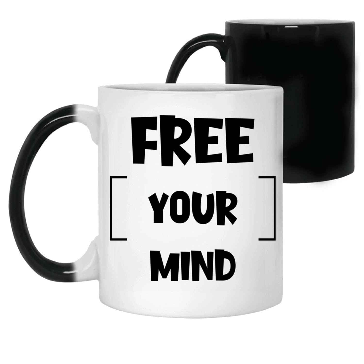 Gift Design Bold & Rebellious Middle Finger - Unique Funny Gift for Men and Women - for Outings & Parties - Express Your Attitude - 11 Oz White Ceramic Color Changing Mug