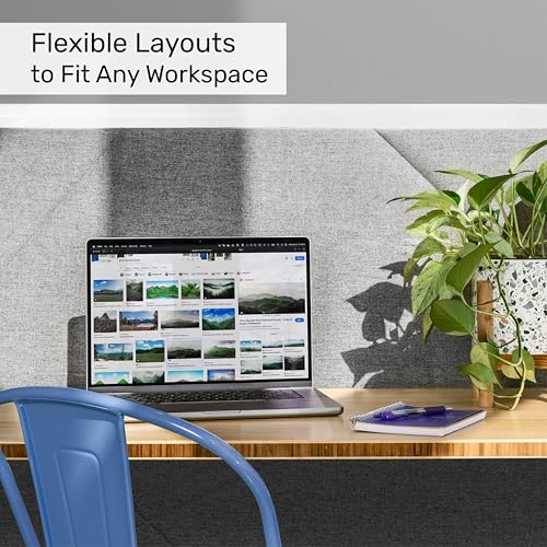 Tranquility Modular Wall | Plush Sound-Dampening Acoustic Room Divider | Luxurious Office Partition for Noise Reduction & Privacy (70'' x 70'')