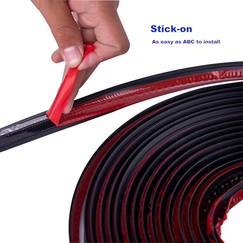 Tira Adhesiva Flexible para Bordes 33 FT Negra miniatura 5