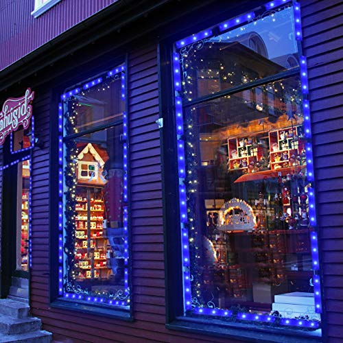 Eagwell 20 Ft Storefront 40 Pieces Rgb 5050 Led Light Module,2 Set 5050 Smd 120 Led Module Store Front Window Sign Strip Light (Blue) #TOP4