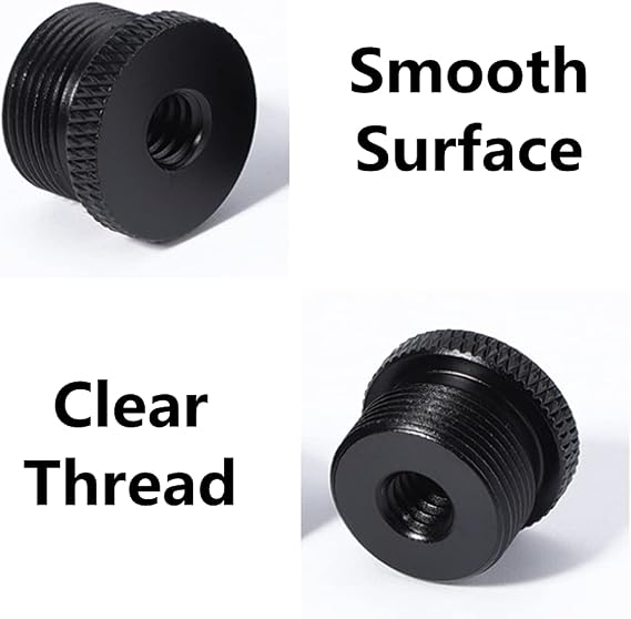 Mic Stand Adapter 1/4 Female to 5/8 Male Screw Thread Adapter Tripod Screw Adapter for Camera Monitor Microphone Stand
