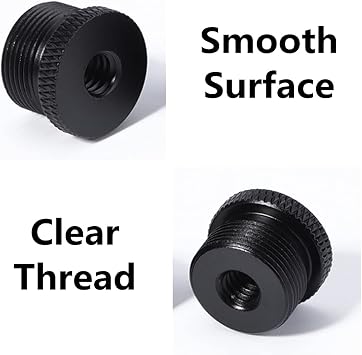 Mic Stand Adapter 1/4 Female to 5/8 Male Screw Thread Adapter Tripod Screw Adapter for Camera Monitor Microphone Stand