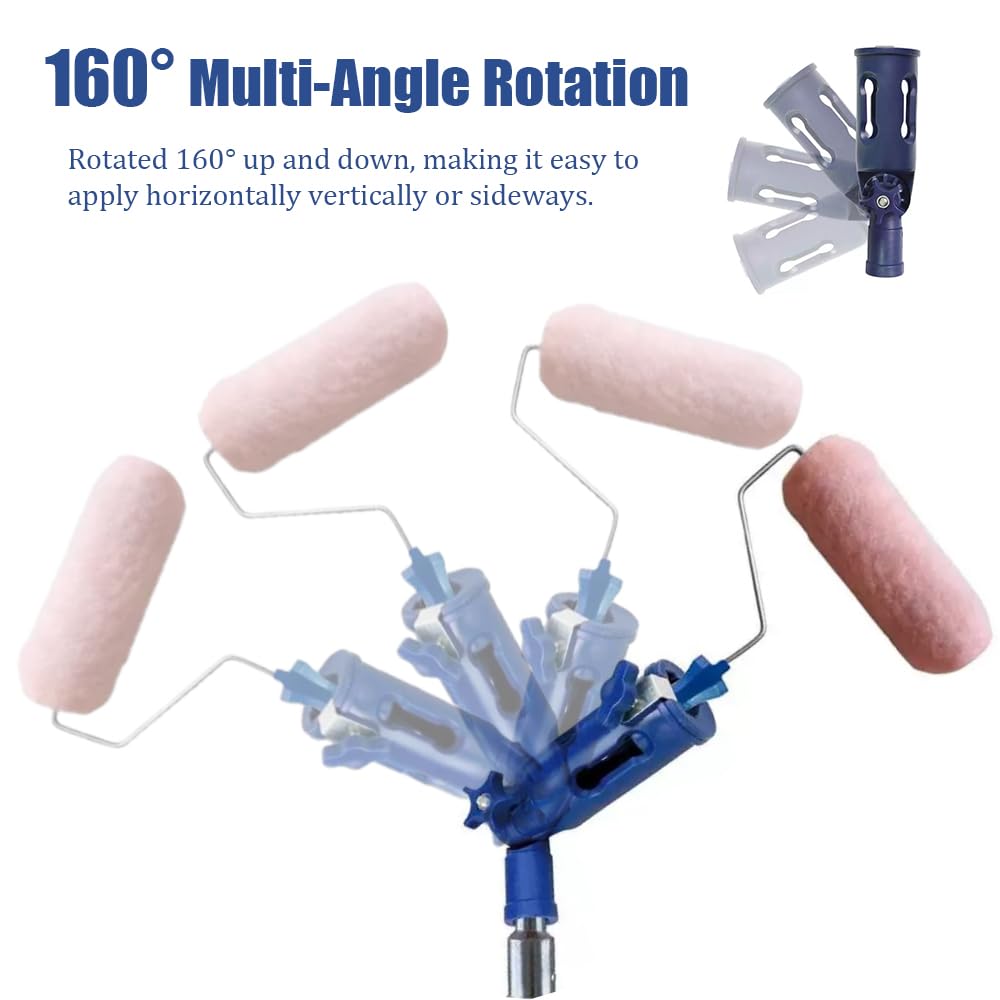 1,7m Teleskop Malerpinsel Verlängerung - 160° Mehrwinkel Pinsel Für Hohe Decken