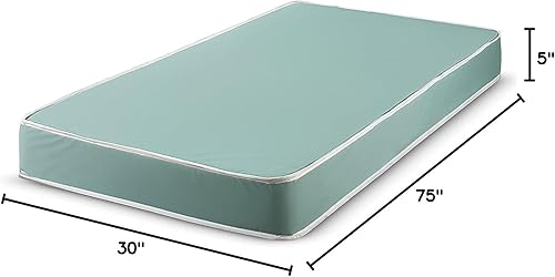 Miniatura 9 de DS USA - Colchón de espuma con funda de vinilo resistente al agua (tamaño matrimonial, 6 pulgadas)