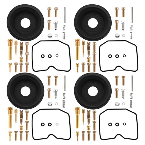4 Pcs Carburetor Repair Kits Replacement for Kawasaki ZRX1200 2001 2002 2003 2004 2005 Carb Rebuild Kit with Diaphragm