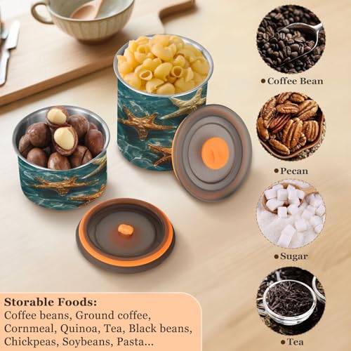 Contenedor Hermético de Café Acero Inoxidable 500ml miniatura 5