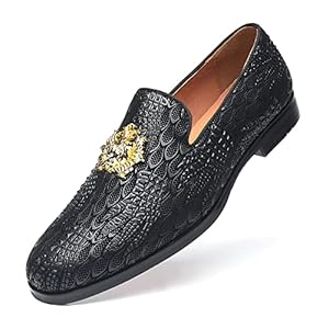 Mens Dress Loafers Buckle Fashion Luxury Party Wedding Shoes