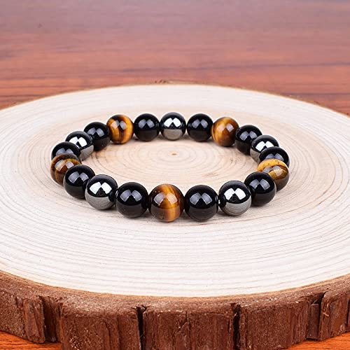 Bracelet magnétique oeil de tigre contre le stress quotidien - 3