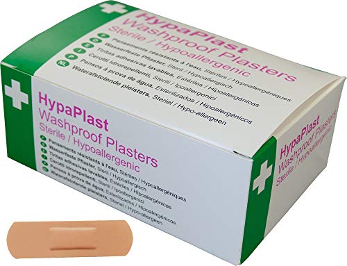 Safety First Aid Pink Washproof Plasters, 7.2 x 2.5 cm (100 Pack)