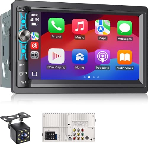 7-Double-Din-Car-Stereo-Carplay-Android-Auto 7" Double Din Car Stereo Carplay & Android Auto - Image 1